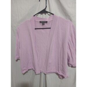 Chadwicks Cardigan Womens Extra Large Pink Sweater V Neck Top Ladies
